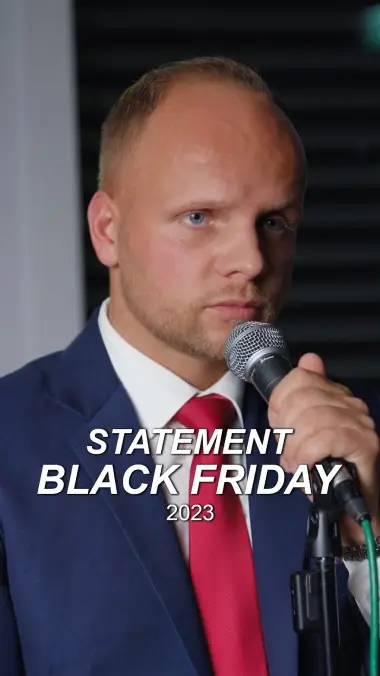 Event-Plakat für Black Friday 2023