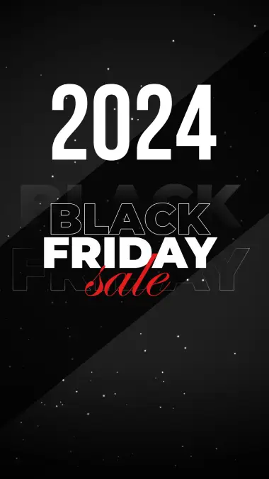 Event-Plakat für Black Friday 2024